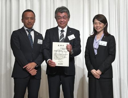 NTT青森八戸ビル鉄塔修復工事で感謝状を受領