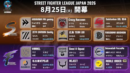 国内最高峰の公式チームリーグ戦「ストリートファイタ