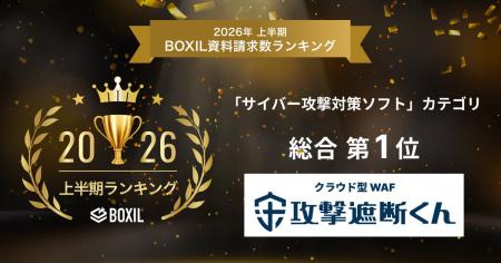 クラウド型WAF『攻撃遮断くん』、「2026年上半期 BOXI