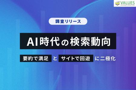 【調査リリース】AI時代の検索動向：「要約で満足」と