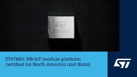 STマイクロエレクトロニクス、ST87M01 NB-IoTモジュー