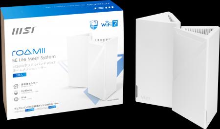 MSI、Wi-Fi 7対応メッシュルーターシリーズ「Roamii B