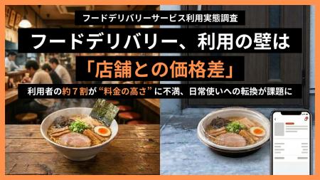【フードデリバリーサービス利用実態調査】フードデリ