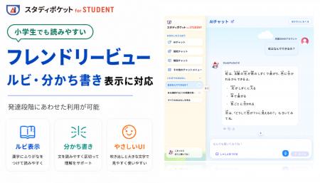 スタディポケット、児童生徒向けの読みやすい「フレン