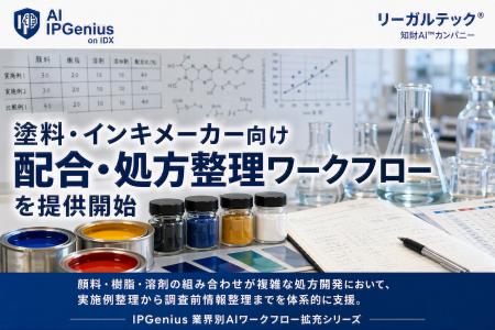 リーガルテック社、塗料・インキメーカー向け「配合・