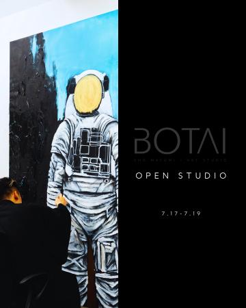 芸術家・SHO MAYUMI、制作アトリエ［BOTAI ART STUDIO