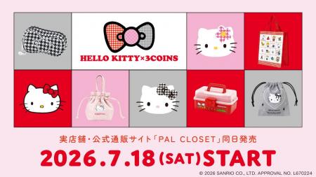 HELLO KITTY × 3COINS　３つのコンセプトのコラボレー