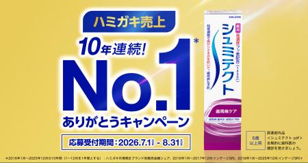 シュミテクト　日本におけるハミガキ売上No.1を10年連
