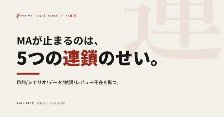 MA運用が止まるのは、5つの失敗が連鎖するから──MAを