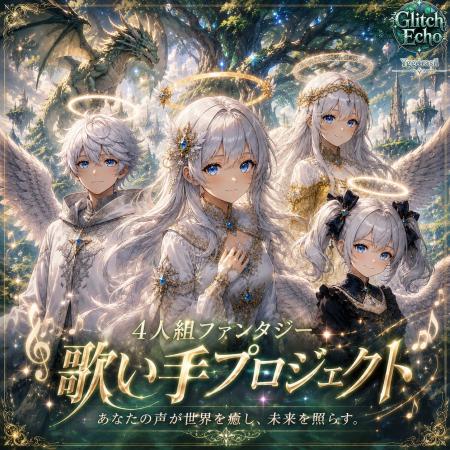 天使×音楽VTuberユニット「Glitch Echo Yggdrasil」、