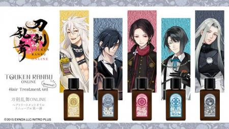 「刀剣乱舞ONLINE」のヘアオイルシリーズ ボトルデザ 「刀剣乱舞ONLINE」のヘアオイルシリーズ ボトルデザ