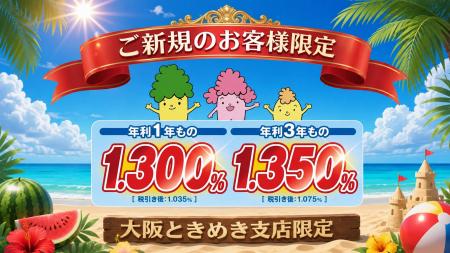 大阪厚生信用金庫、インターネット支店「大阪ときめき