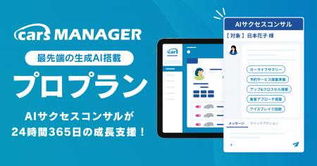 自動車業界のマーケティングAI社員「cars MANAGER」に 自動車業界のマーケティングAI社員「cars MANAGER」に