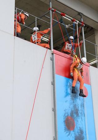 近畿地区指導会を前に高槻市消防本部が日頃の訓練成果