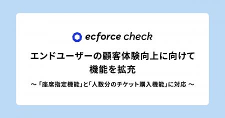 次世代型店舗予約・顧客管理システム「ecforce check 次世代型店舗予約・顧客管理システム「ecforce check
