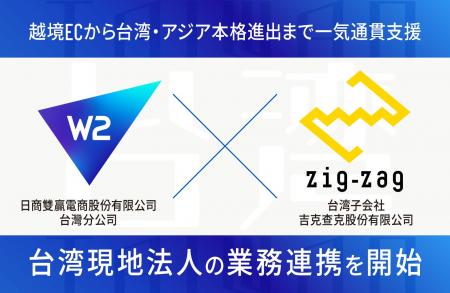 W２、台湾子会社・吉克查克股份有限公司と業務連携を