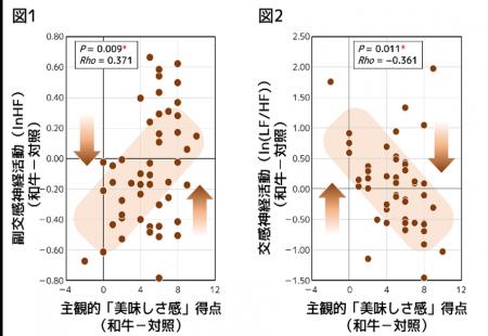和牛を「美味しい」と感じると生理的にリラックスする