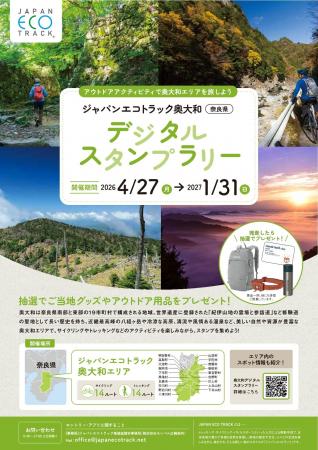 【今なら、抽選で奥大和の特産品やアウトドア用品がも