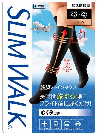 【新商品】旅行専用の着圧ソックス「スリムウォーク 