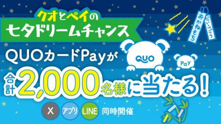 【QUOカードPay公式X・アプリ・LINEで同時開催】簡単