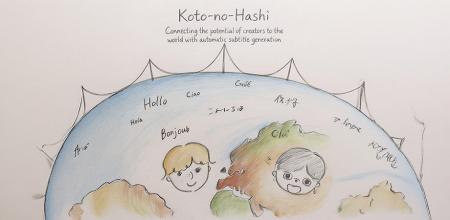 「言の橋（Koto-no-Hashi）」が開発中の字幕自動生成