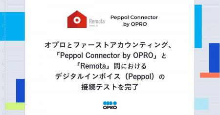 オプロとファーストアカウンティング、 「Peppol Conn オプロとファーストアカウンティング、 「Peppol Conn