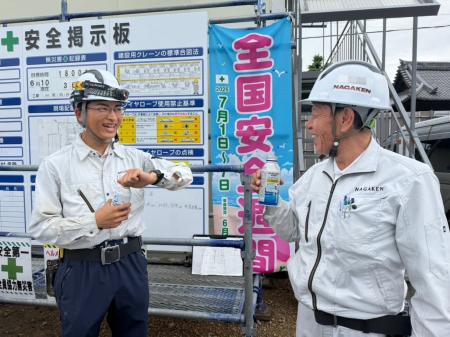 昨年に続き、建設現場で使用する熱中症対策ドリンクを