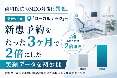 歯科医院のMEO対策に異変。最新ツール「ローカルテッ