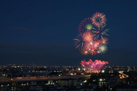 第77回猪名川花火大会を開催・有料観覧席をふるさと納