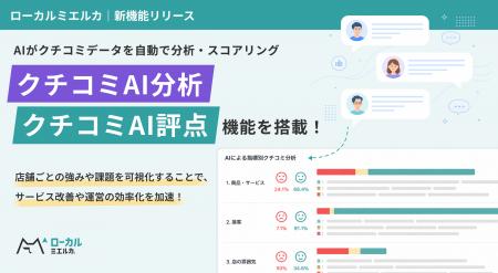 【MEO×AI】「ローカルミエルカ」がクチコミデータをAI 【MEO×AI】「ローカルミエルカ」がクチコミデータをAI