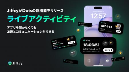 テキスト通話アプリ『Jiffcy』、便利な「ライブアクテ