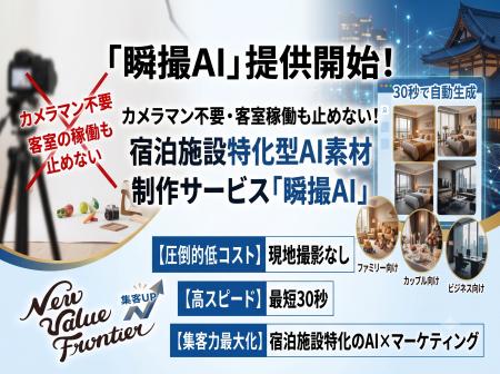 カメラマン不要・客室稼働も止めない!最先端AI×集客 カメラマン不要・客室稼働も止めない!最先端AI×集客