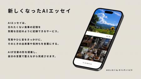 オイシサノトビラ(R)、対話型AIによる「AIエッセイ by オイシサノトビラ(R)、対話型AIによる「AIエッセイ by