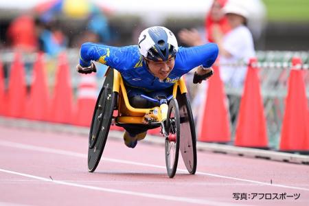 モリサワ所属の佐藤友祈選手が7月5日開催の「日本グ モリサワ所属の佐藤友祈選手が7月5日開催の「日本グ