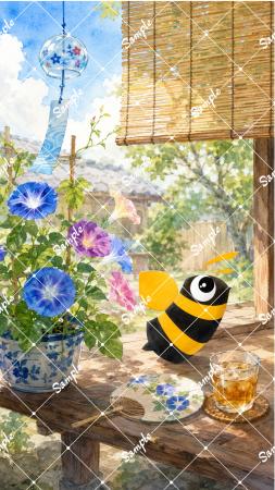 【無料配布】夏のスマホを涼やかに彩る♪こんびーちゃ 【無料配布】夏のスマホを涼やかに彩る♪こんびーちゃ