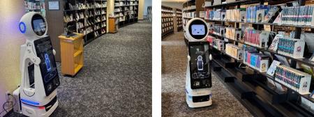 【大阪工業大学】図書館ロボが読みたい本の棚まで案内 【大阪工業大学】図書館ロボが読みたい本の棚まで案内