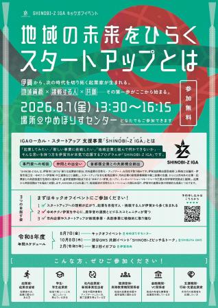 【三重県 伊賀市】ローカル・スタートアップ支援事業 