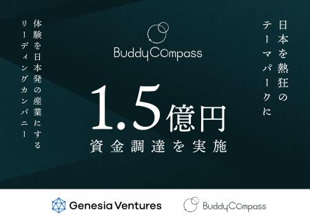 「日本を熱狂のテーマパークへ」BuddyCompass、総額1. 「日本を熱狂のテーマパークへ」BuddyCompass、総額1.
