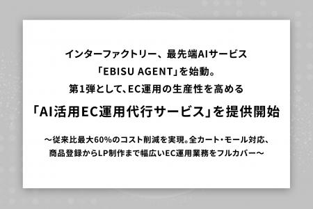 インターファクトリー、最先端AIサービス「EBISU AGEN