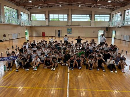 【シーホース三河】#7 長野誠史選手が碧南市立鷲塚小