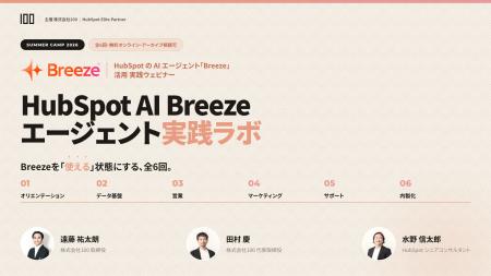 株式会社100、HubSpot AI「Breeze」実務活用のための 株式会社100、HubSpot AI「Breeze」実務活用のための