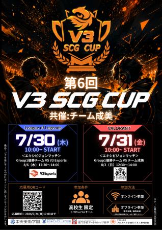 将来のプロ選手発掘を目的とした第6回『V3 SCG CUP』 将来のプロ選手発掘を目的とした第6回『V3 SCG CUP』
