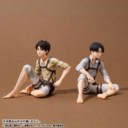 『進撃の巨人』より、「エレン」「リヴァイ兵士長」が