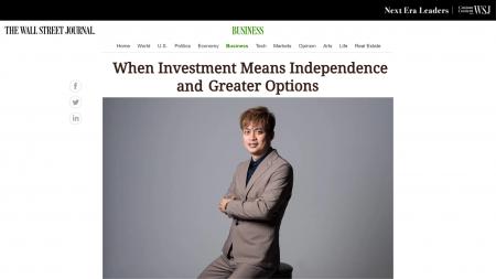 「投資の学校プレミアム」代表の高橋慶行、米WSJ「Nex 「投資の学校プレミアム」代表の高橋慶行、米WSJ「Nex