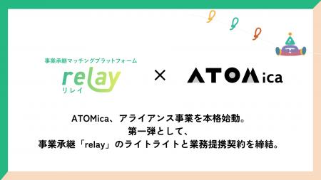 ATOMica、アライアンス事業を本格始動。第一弾として ATOMica、アライアンス事業を本格始動。第一弾として