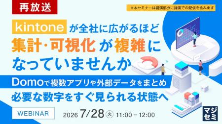 『【再放送】kintoneが全社に広がるほど、集計・可視
