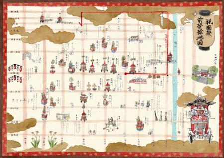 京都新聞社とコラボ、7年目となる『祇園祭絵地図』公