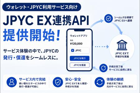 JPYC株式会社、ウォレット・JPYC利用サービス向け「JP
