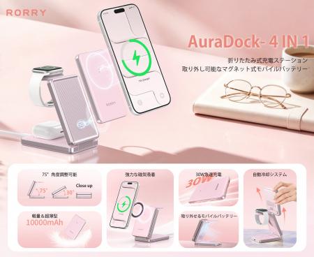 「RORRY AuraDock」シリーズに大容量モデル登場。着脱 「RORRY AuraDock」シリーズに大容量モデル登場。着脱