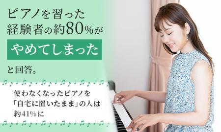 ピアノを習った経験者の約80％が